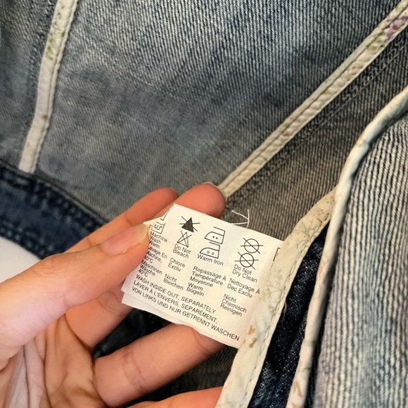 ESPRIT 1968 Denim Cropped Jacket Size Small - Picture 6 of 12